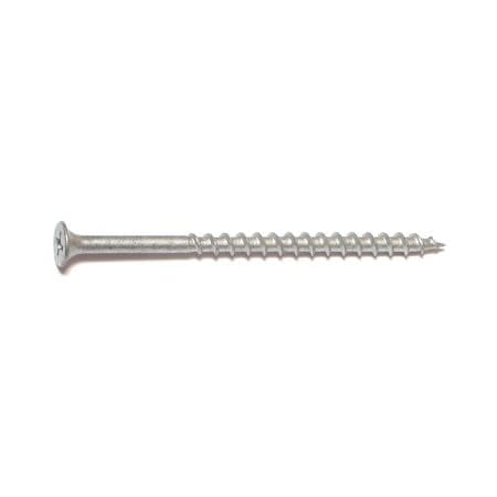 Buildright Deck Screw, #8 x 3 in, Steel, Flat Head, Phillips Drive, 455 PK 07918
